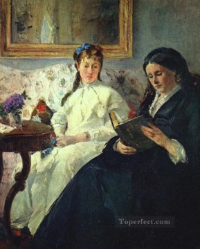  Impresionista Arte - La madre y la hermana del artista La conferencia impresionistas Berthe Morisot